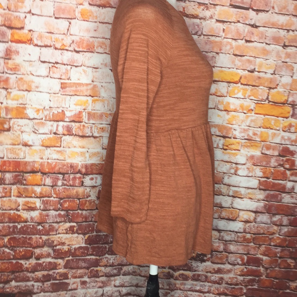 Old Navy Terra Cotta Empire Waist Knit Long Sleeved Blouse - Picture 7 of 10